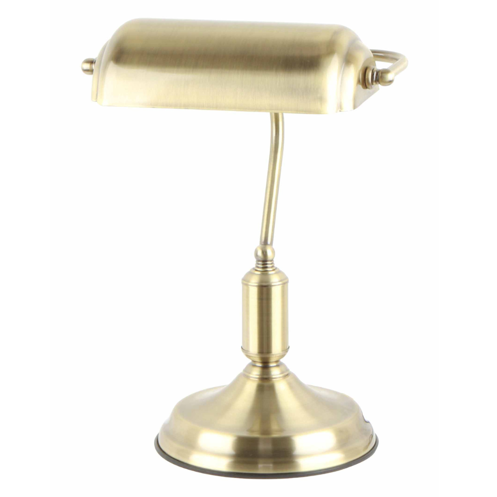 Banker Lampe Gold